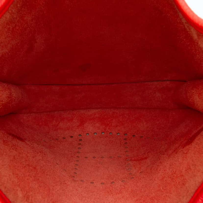 Hermès Clemence Evelyne III 29 PM Red Leather Good condition - Model View