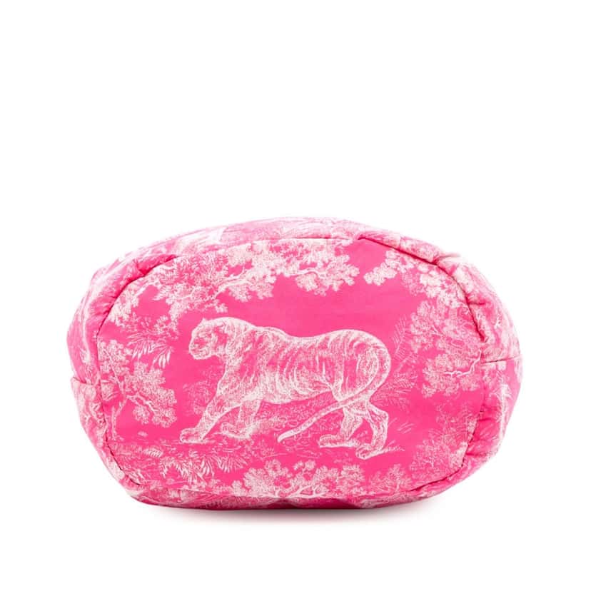 Dior DiorTravel Sauvage Toile De Jouy Technical Fabric Pouch Pink Good condition - Inside View