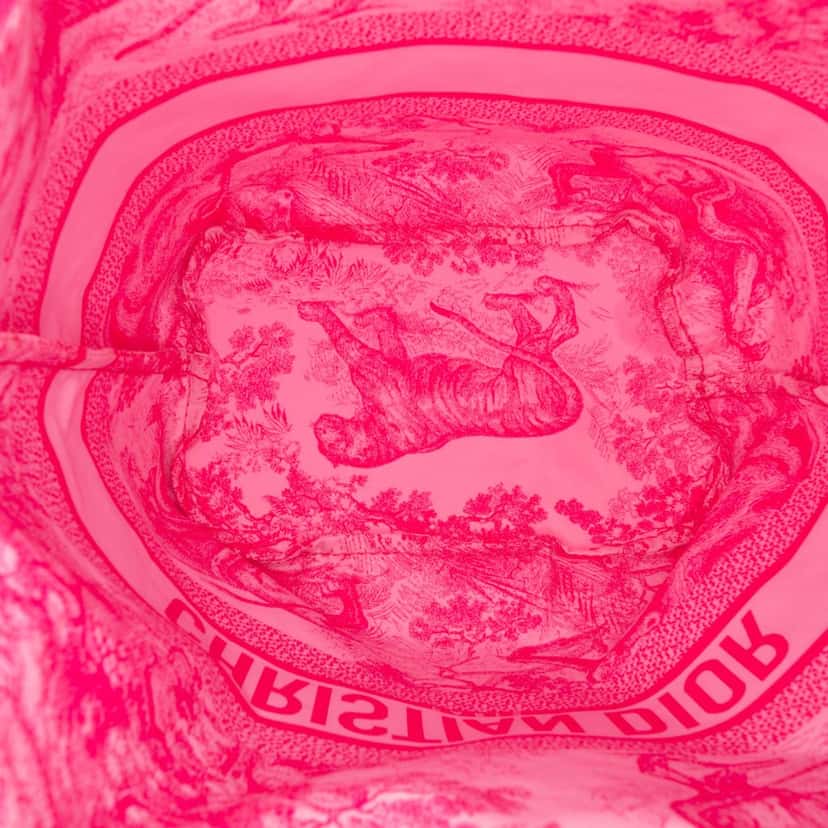 Dior DiorTravel Sauvage Toile De Jouy Technical Fabric Pouch Pink Good condition - Model View