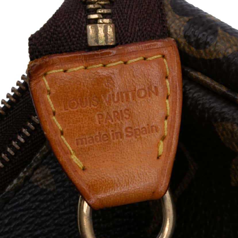 Louis Vuitton Monogram Pochette Accessoires Brown Canvas Good condition - Box View