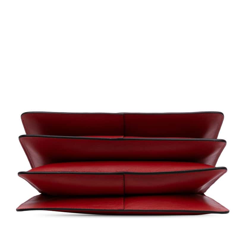 Chloé Medium Calfskin and Suede Faye Crossbody Red Leather Good condition - Inside View