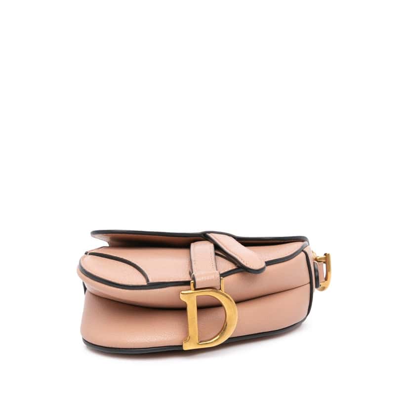 Dior Micro Goatskin Saddle Brown Leather Good condition - Inside View