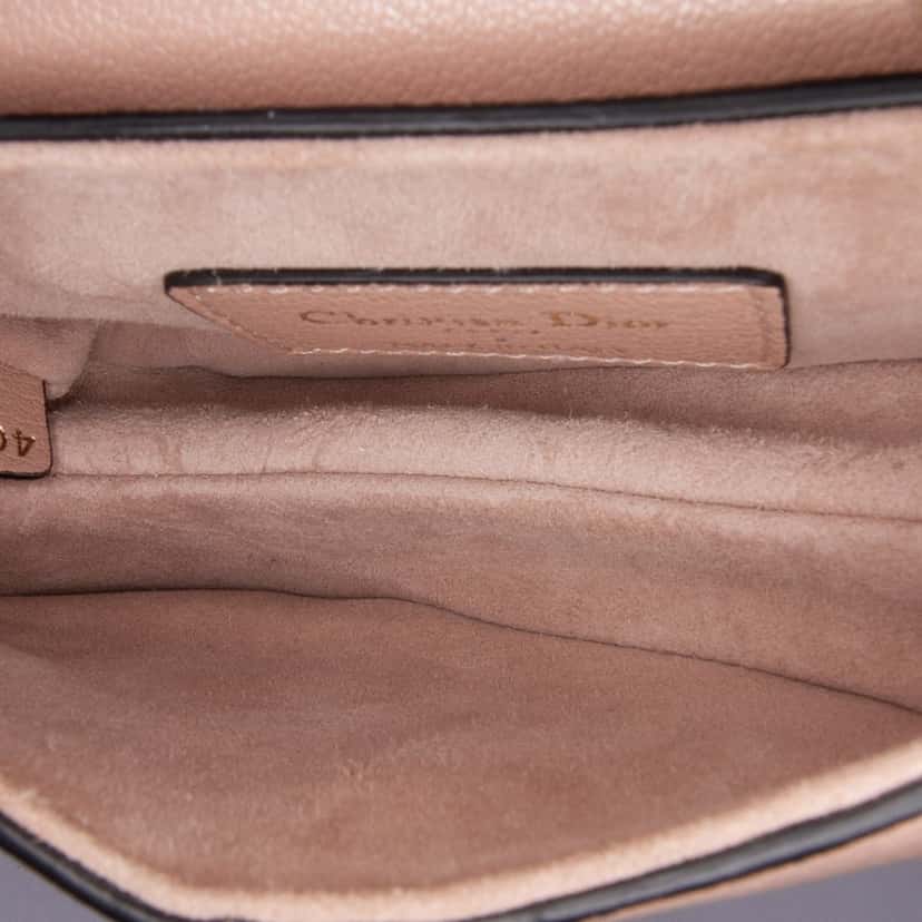 Dior Micro Goatskin Saddle Brown Leather Good condition - Model View