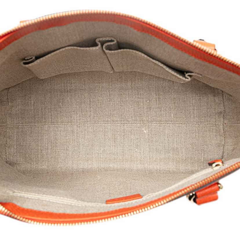 Gucci Leather Charmy Satchel Orange Leather Good condition - Model View