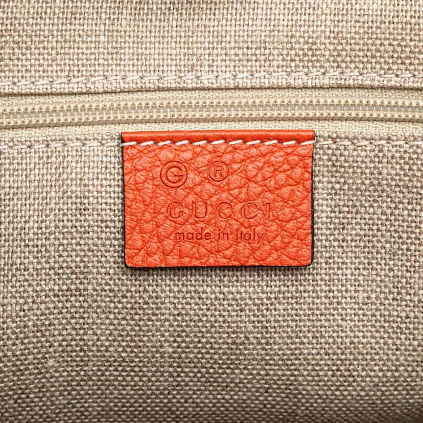 Gucci Leather Charmy Satchel Orange Leather Good condition - Box View