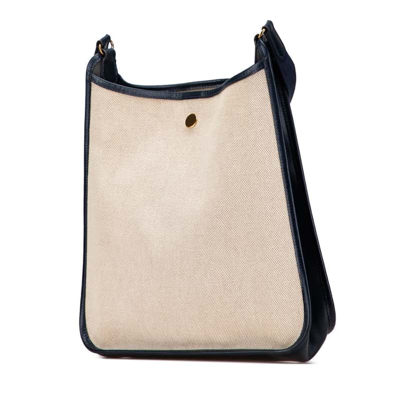 Hermès Toile H and Barenia Vespa PM Brown Canvas Good condition - Back View