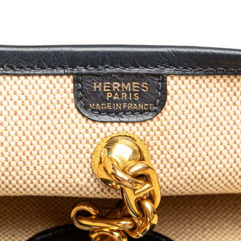 Hermès Toile H and Barenia Vespa PM Brown Canvas Good condition - Box View