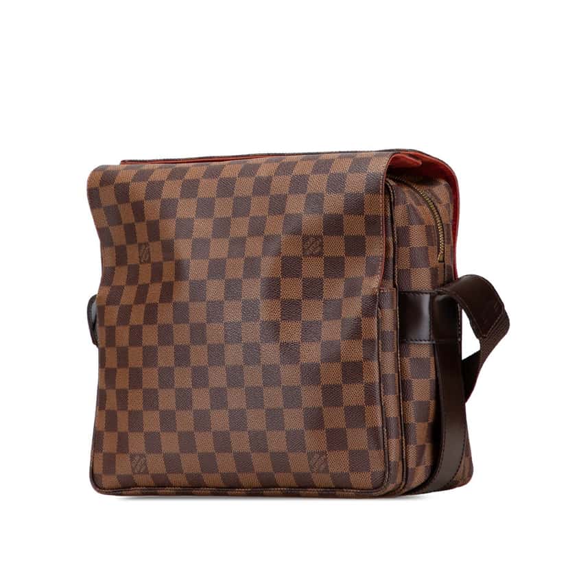 Louis Vuitton Damier Ebene Naviglio Brown Canvas Good condition - Back View