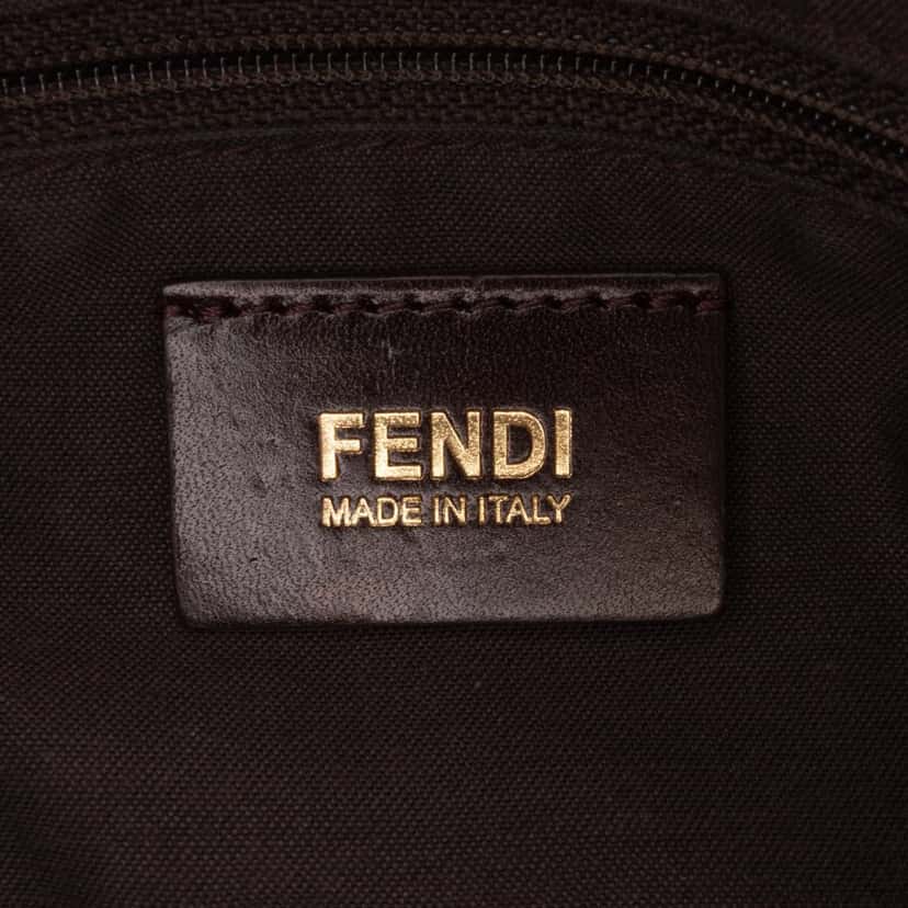 Fendi Metallic Calfskin Crossbody Green Leather Good condition - Box View