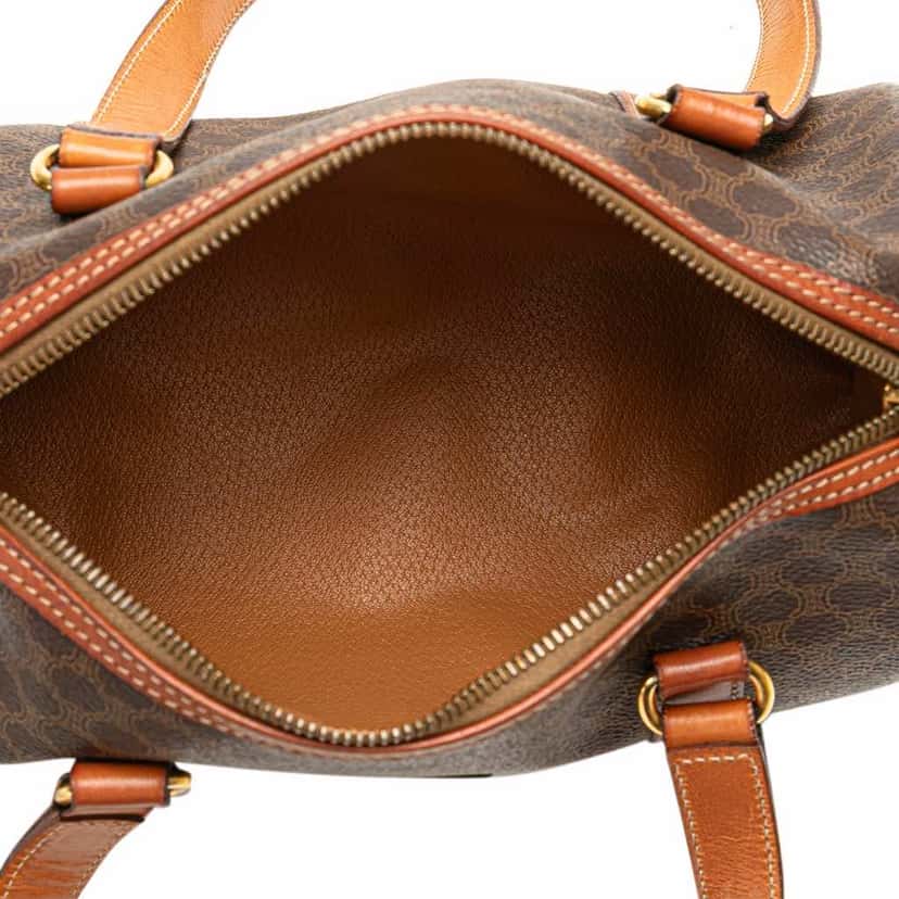 Celine Macadam Coated Canvas Shoulder Bag Brown Canvas Good condition - Model View