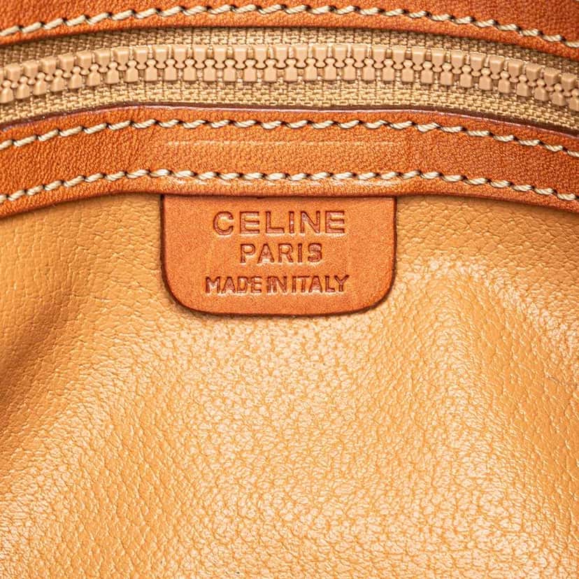 Celine Macadam Coated Canvas Shoulder Bag Brown Canvas Good condition - Box View