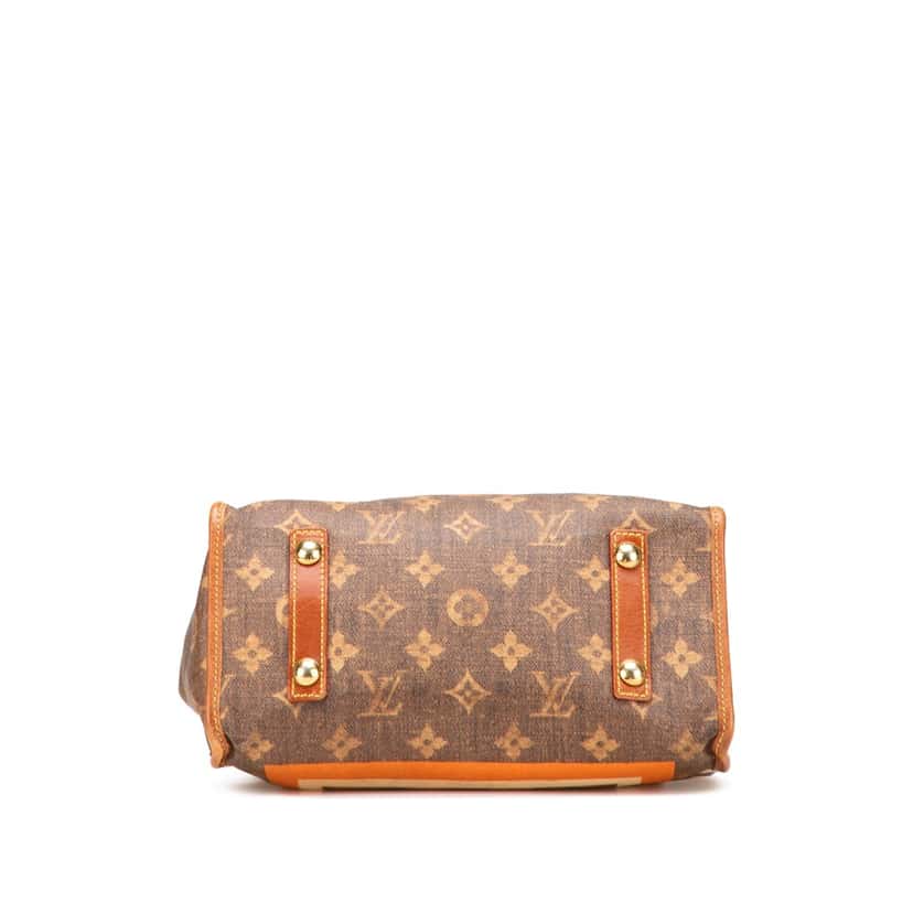 Louis Vuitton Limited Edition Monogram Tisse Rayures PM Brown Canvas Good condition - Inside View
