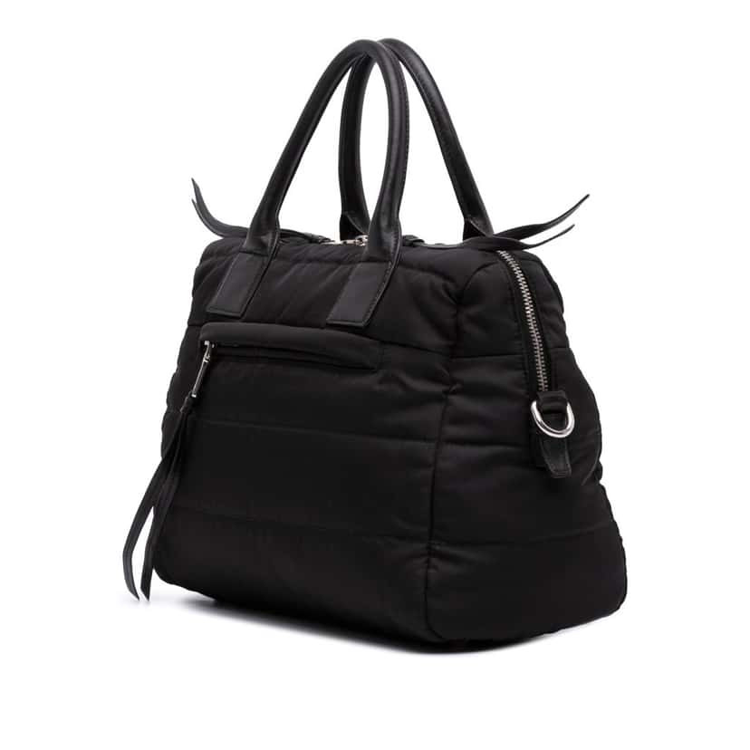 Prada Tessuto Bomber Satchel Black Good condition - Back View
