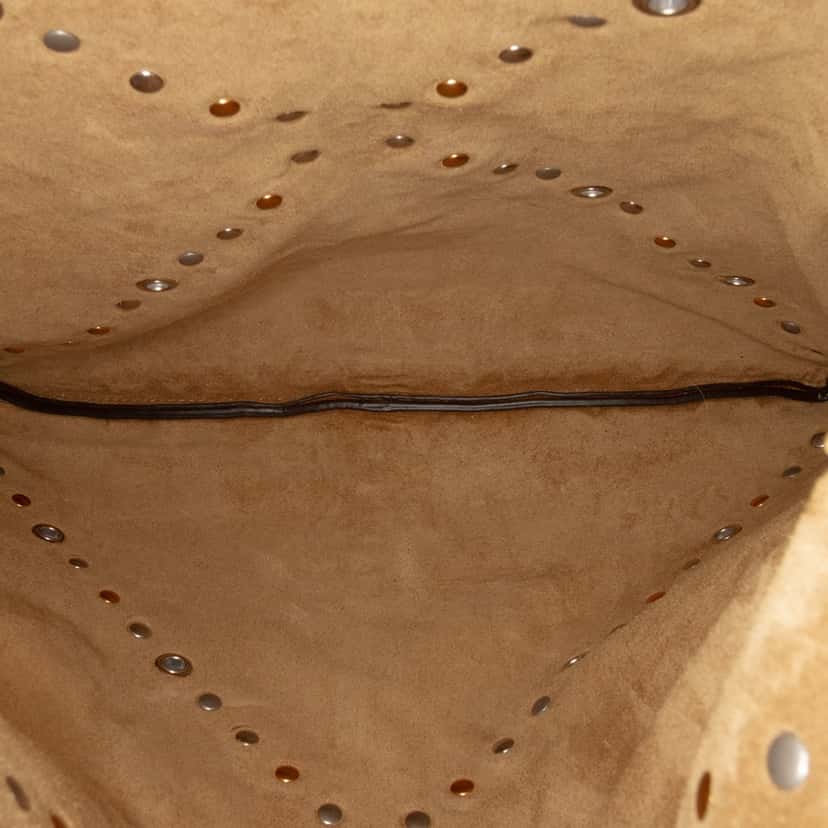 Valentino Suede Fringed Nellcote Bag Brown Leather Good condition - Model View