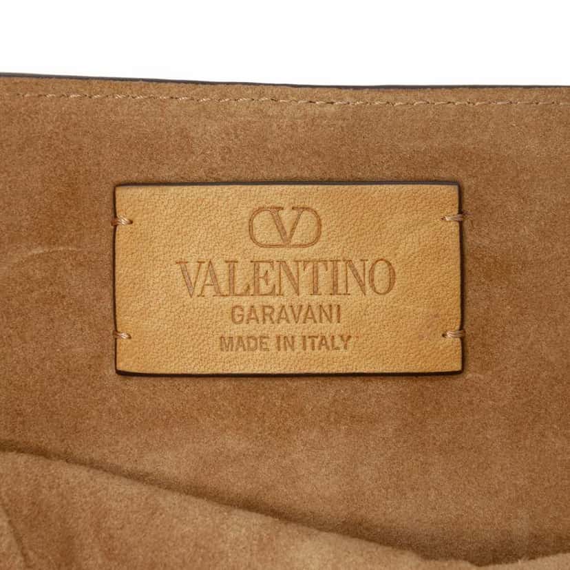 Valentino Suede Fringed Nellcote Bag Brown Leather Good condition - Box View