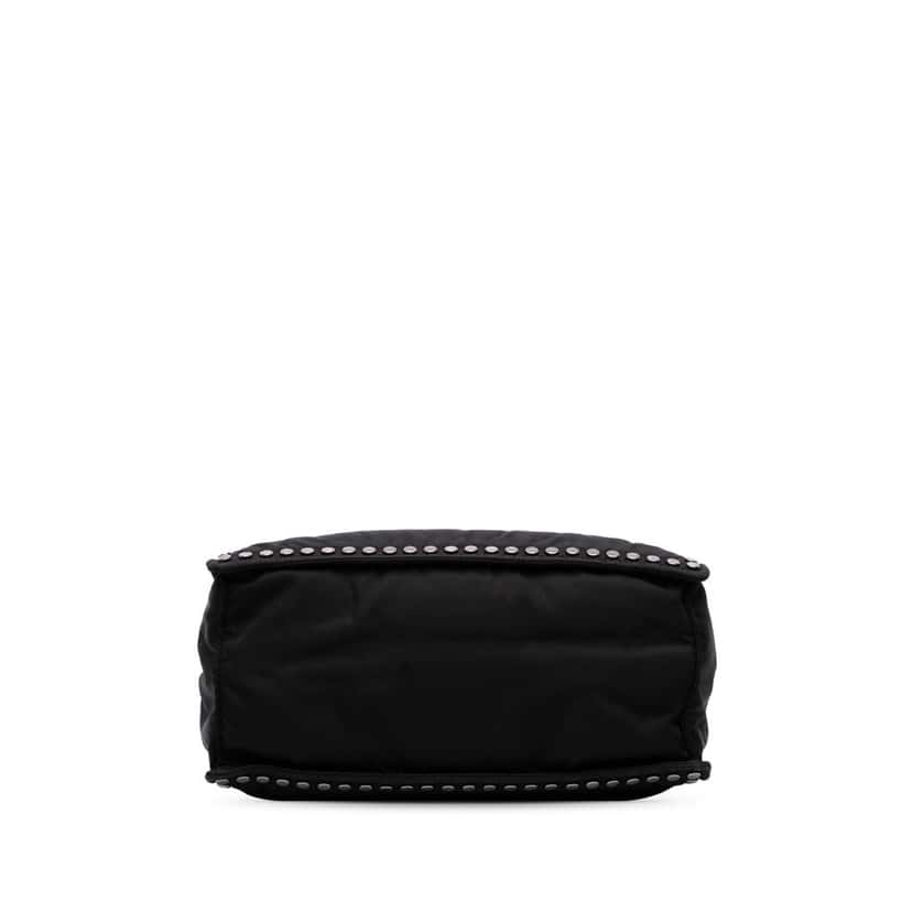 Prada Tessuto Studded Etiquette Tote Black Good condition - Inside View