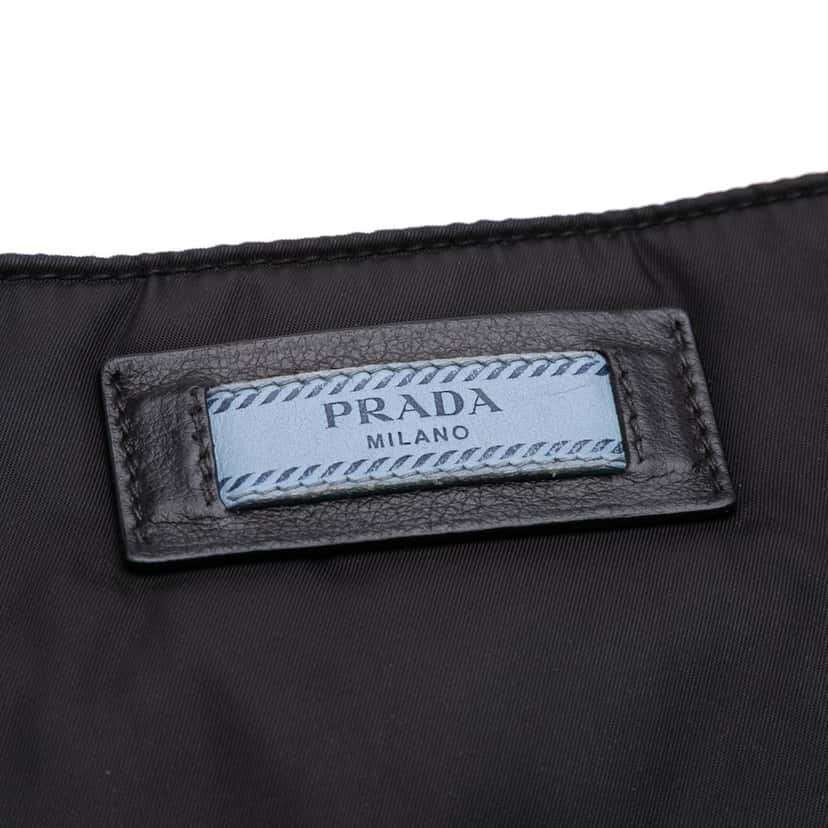 Prada Tessuto Studded Etiquette Tote Black Good condition - Box View