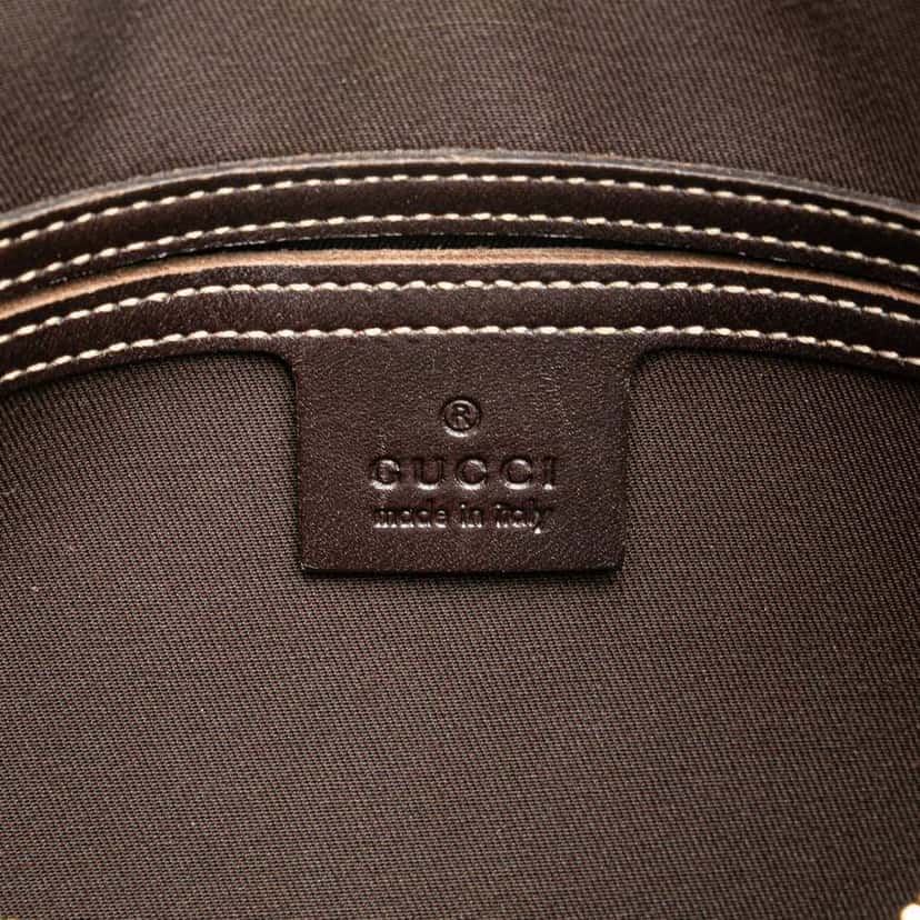 Gucci GG Supreme Double Pocket Crossbody Brown Canvas Good condition - Box View