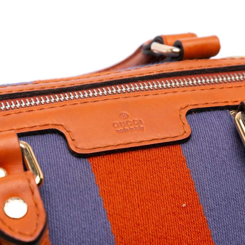 Gucci Medium GG Canvas Web Joy Boston Bag Brown Canvas Good condition - Box View