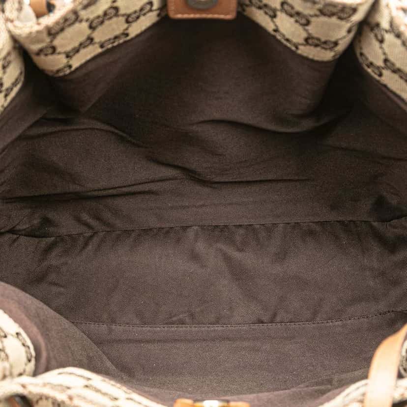 Gucci GG Canvas Tote Brown Canvas Good condition - Model View