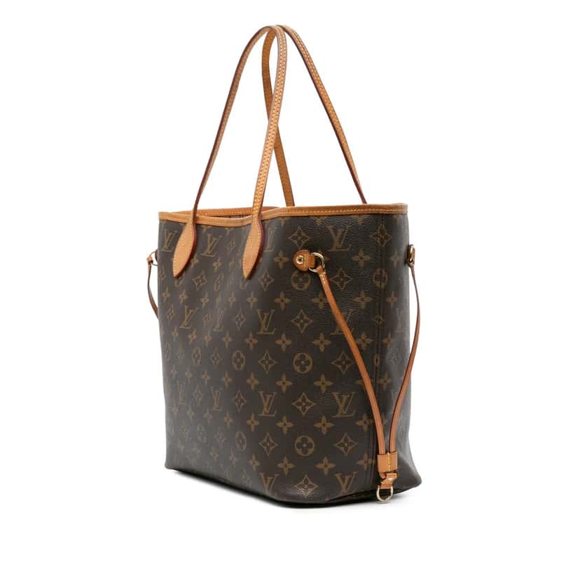 Louis Vuitton Monogram Neverfull MM Brown Canvas Good condition - Back View