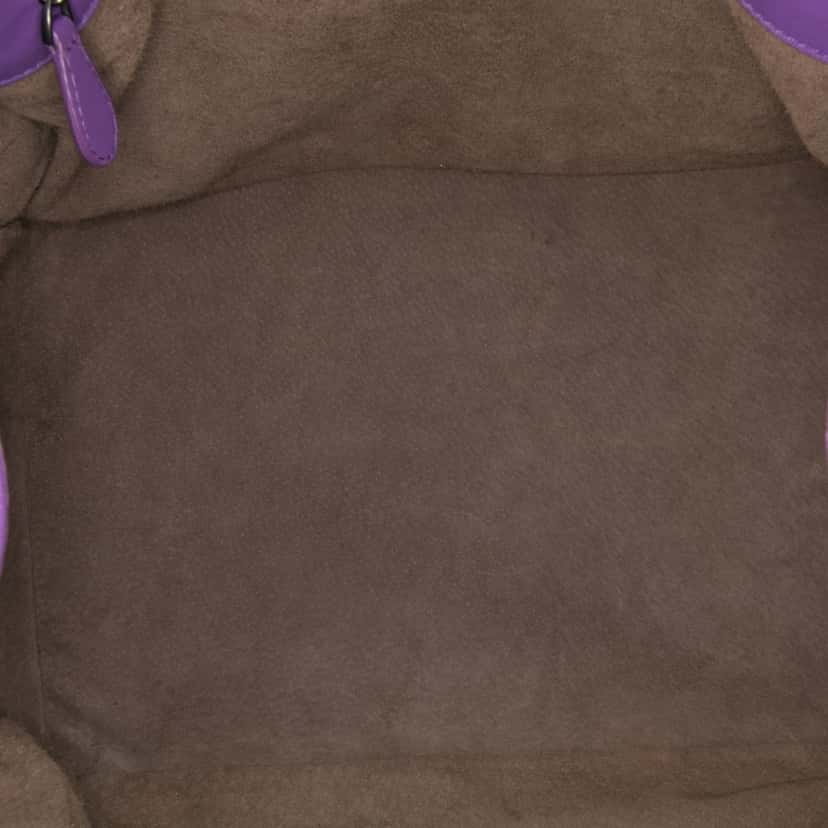 Bottega Veneta Nappa Intrecciato Parachute Tote Purple Leather Good condition - Model View