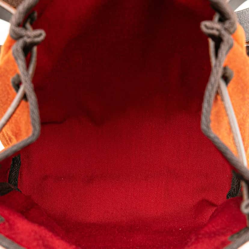 Hermès Toile Herbag TPM Orange Canvas Good condition - Model View