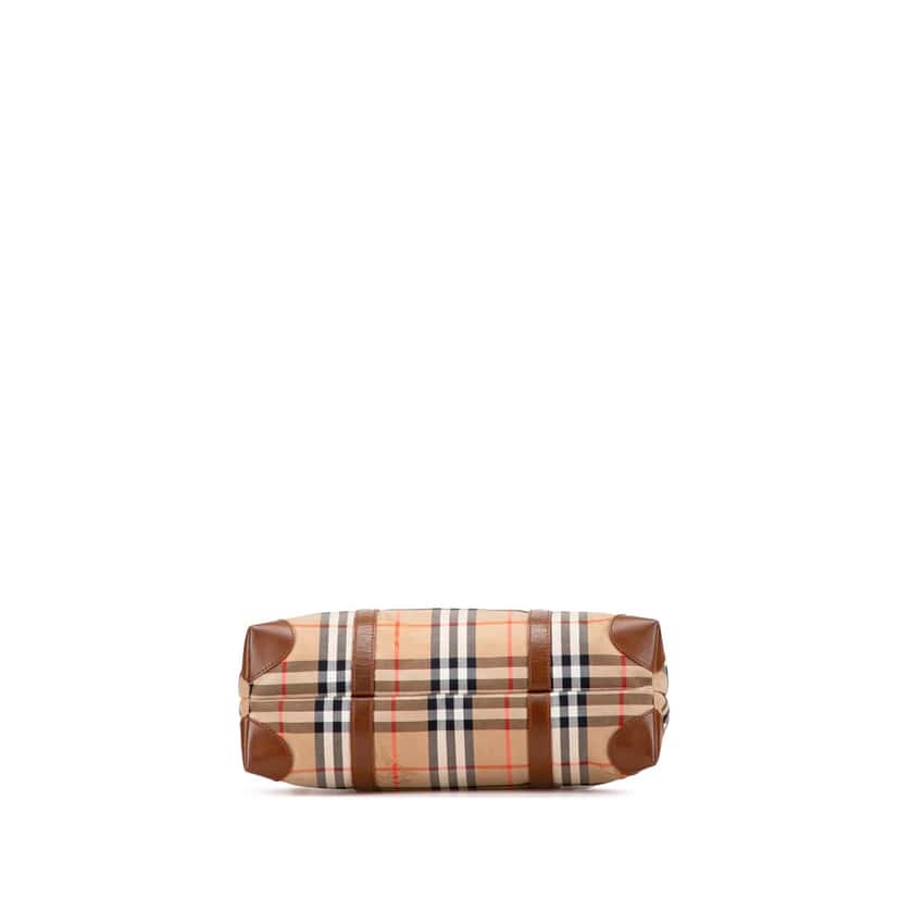 Burberry Haymarket Check Canvas Tote Brown Canvas Good condition - Inside View