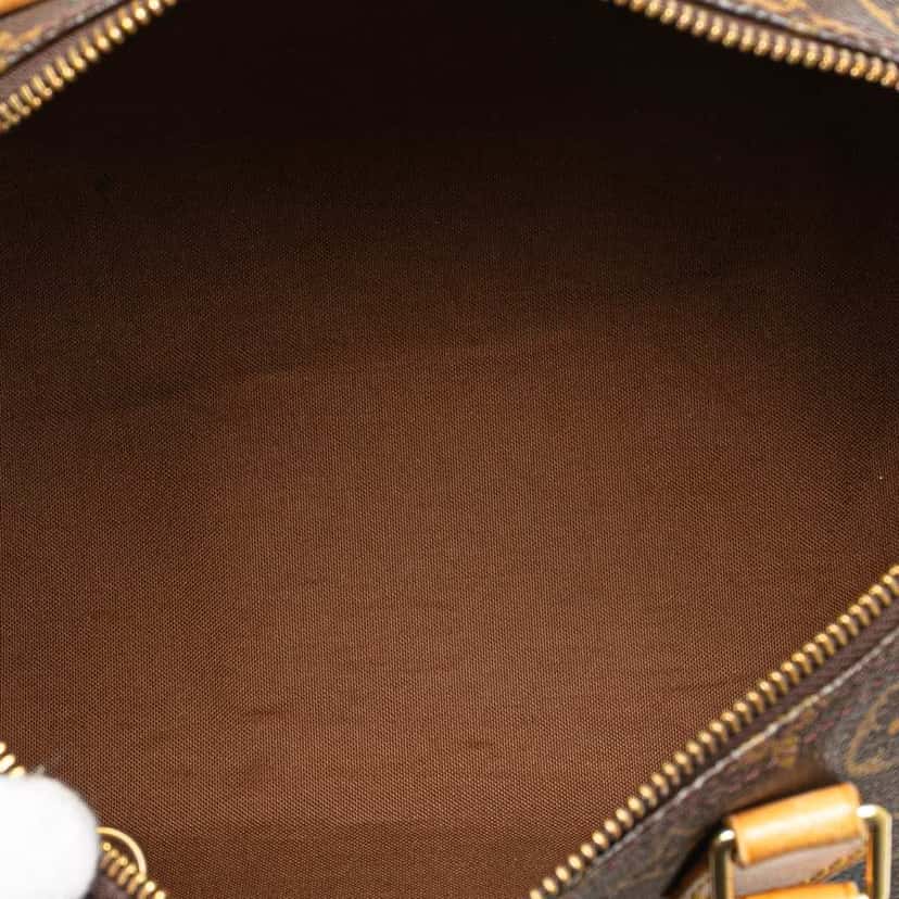 Louis Vuitton Monogram Speedy 30 Brown Canvas Fair condition - Model View