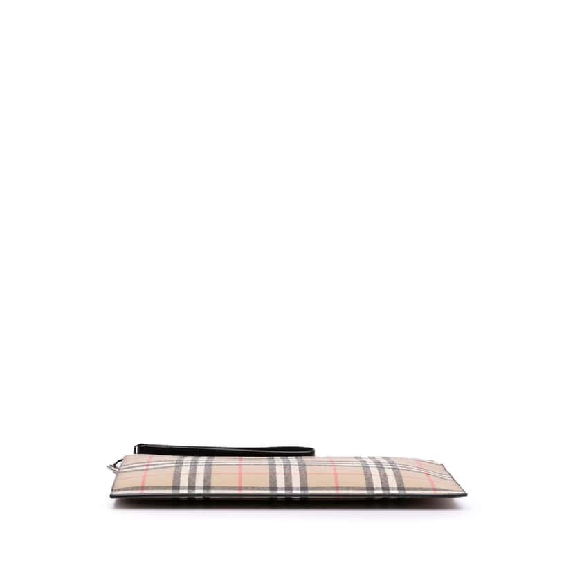 Burberry House Check Canvas Clutch Brown Canvas Good condition - Inside View
