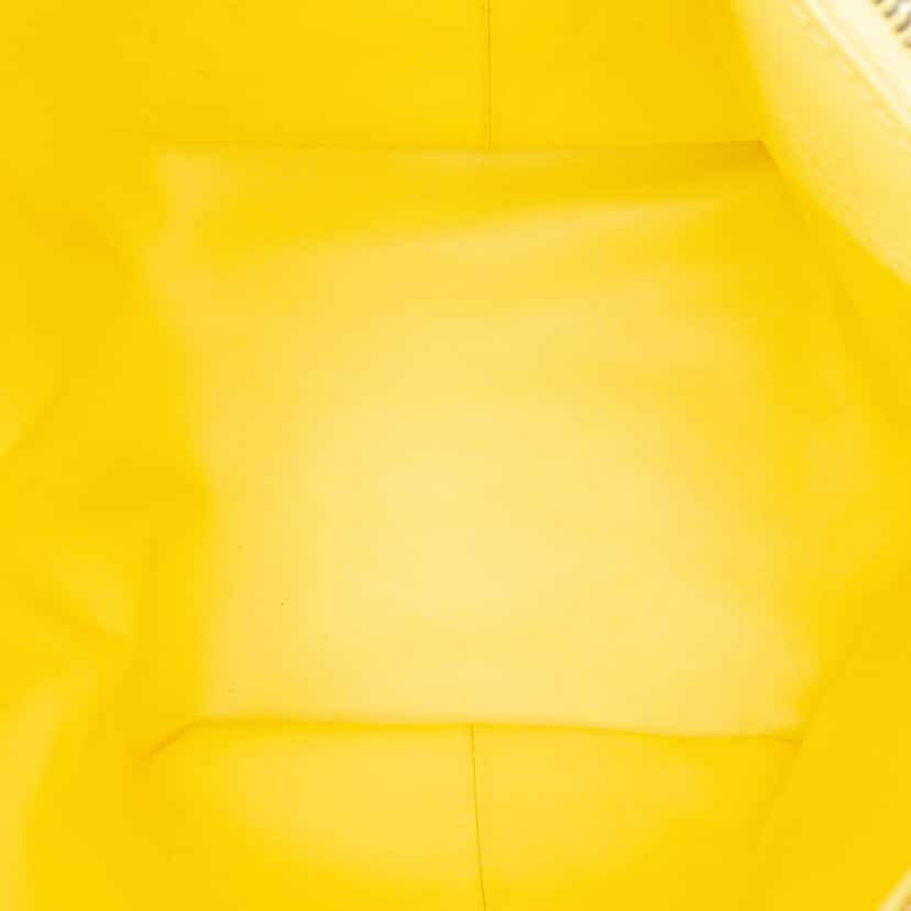 Bottega Veneta Mini Calfskin Double Knot Yellow Leather Good condition - Model View