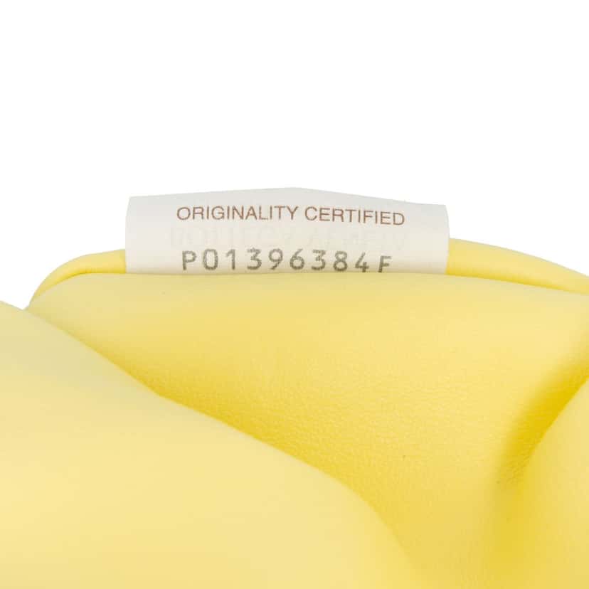 Bottega Veneta Mini Calfskin Double Knot Yellow Leather Good condition - Box View