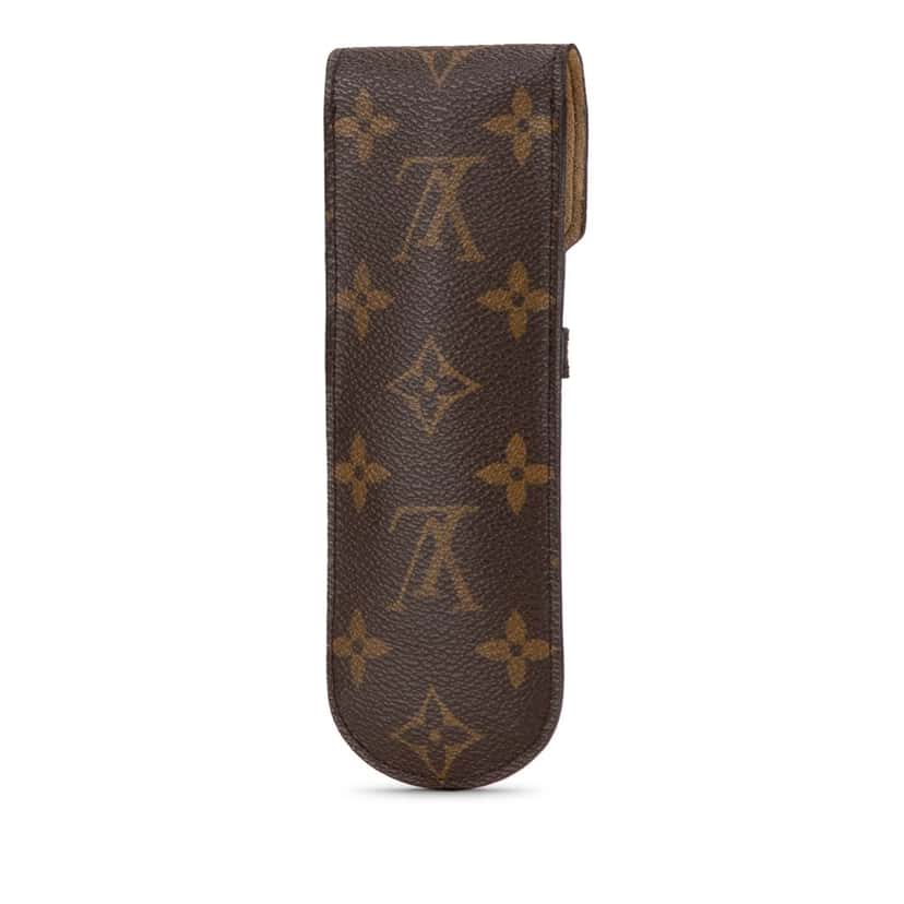Louis Vuitton Monogram Sunglasses Case Brown Canvas Good condition - Back View
