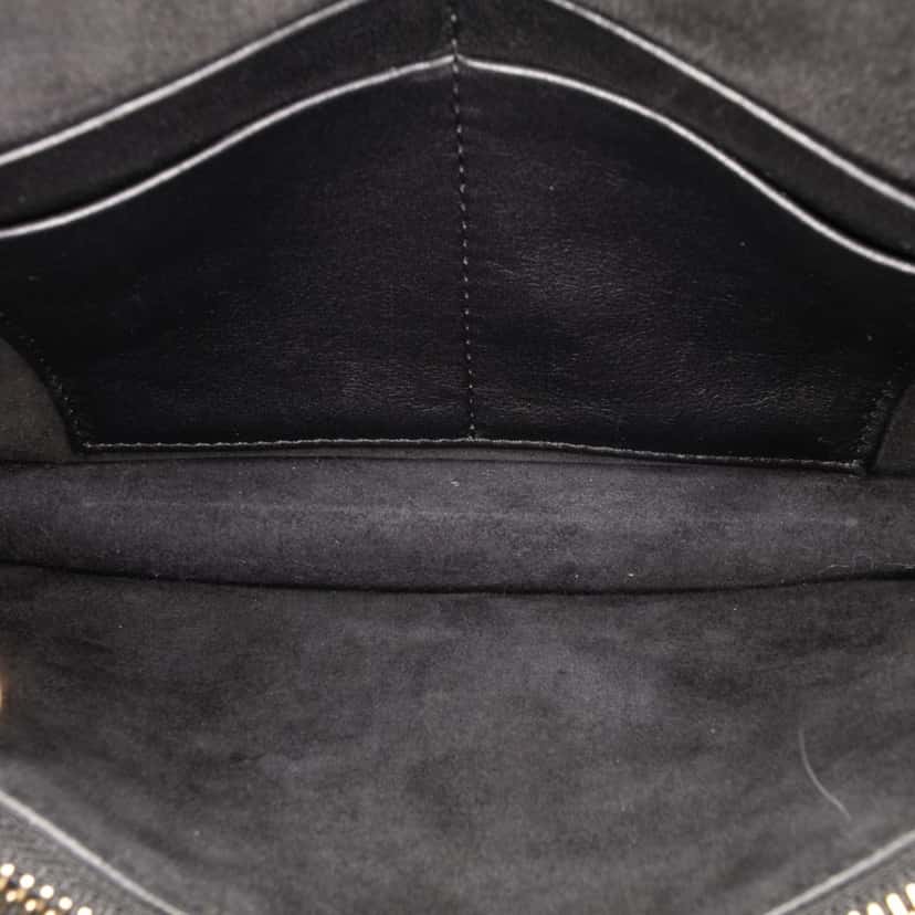 Dior Studded Calfskin Cannage Lady Dior Wallet on Chain Black Leather Good condition - Model View