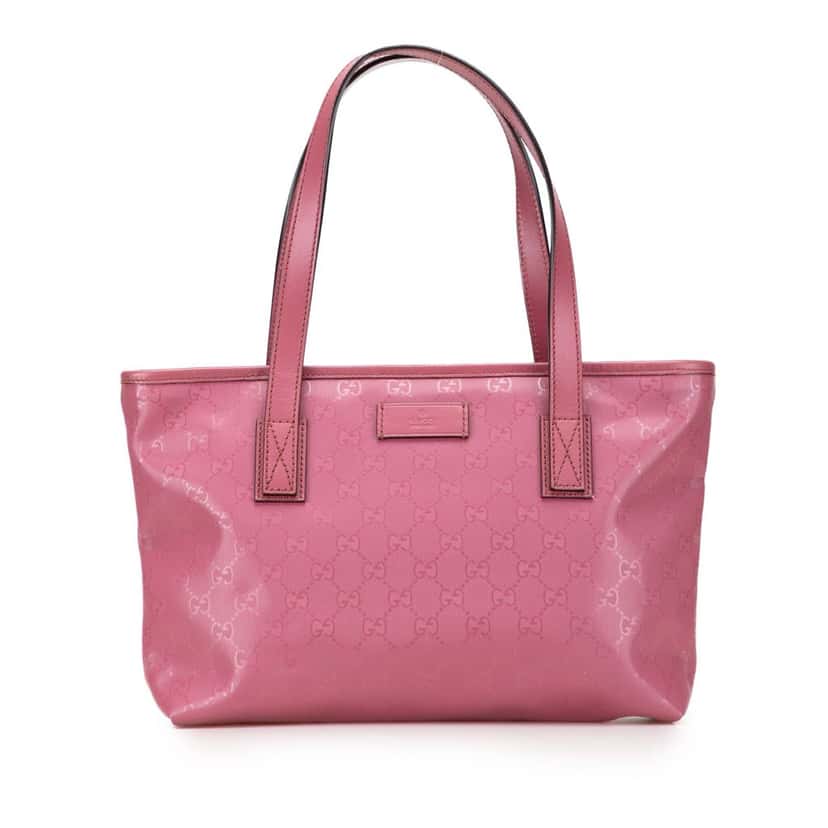 Gucci Small GG Imprime Joy Tote Pink Canvas Very good condition - Front View