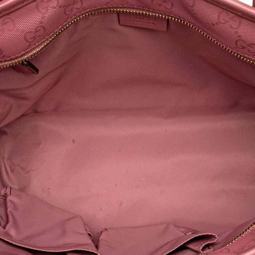 Gucci Small GG Imprime Joy Tote Pink Canvas Very good condition - Model View