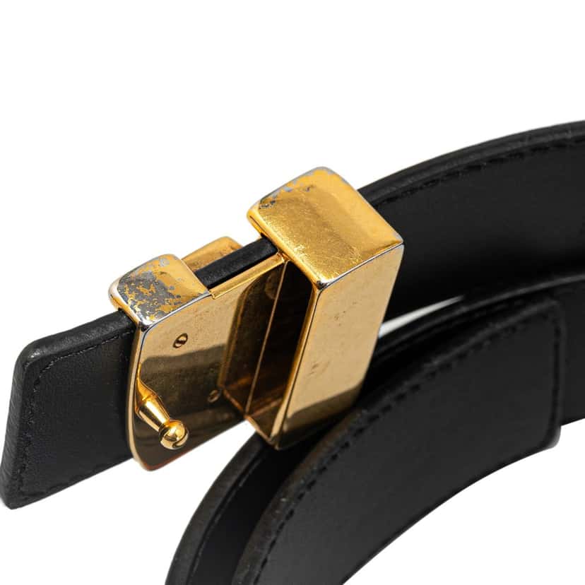 Louis Vuitton Monogram New Wave Belt Black Leather Good condition - Box View