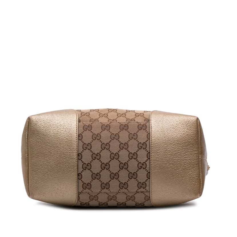 Gucci Medium GG Canvas Bree Satchel Brown Canvas Good condition - Inside View