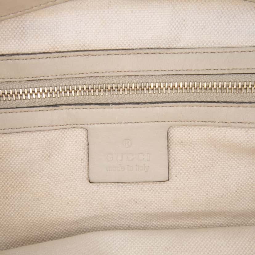 Gucci Guccissima Mayfair Tote White Leather Good condition - Box View