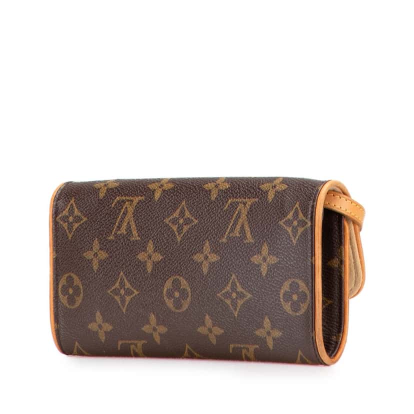Louis Vuitton Monogram Pochette Twin PM Brown Canvas Good condition - Back View