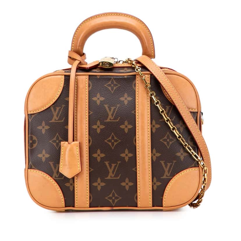 Louis Vuitton Monogram Valisette PM Brown Canvas Fair condition - Front View