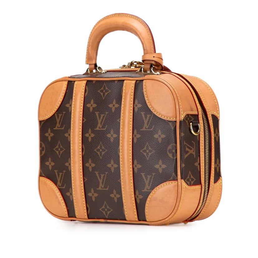 Louis Vuitton Monogram Valisette PM Brown Canvas Fair condition - Back View
