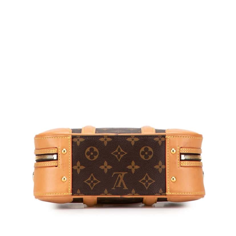 Louis Vuitton Monogram Valisette PM Brown Canvas Fair condition - Inside View