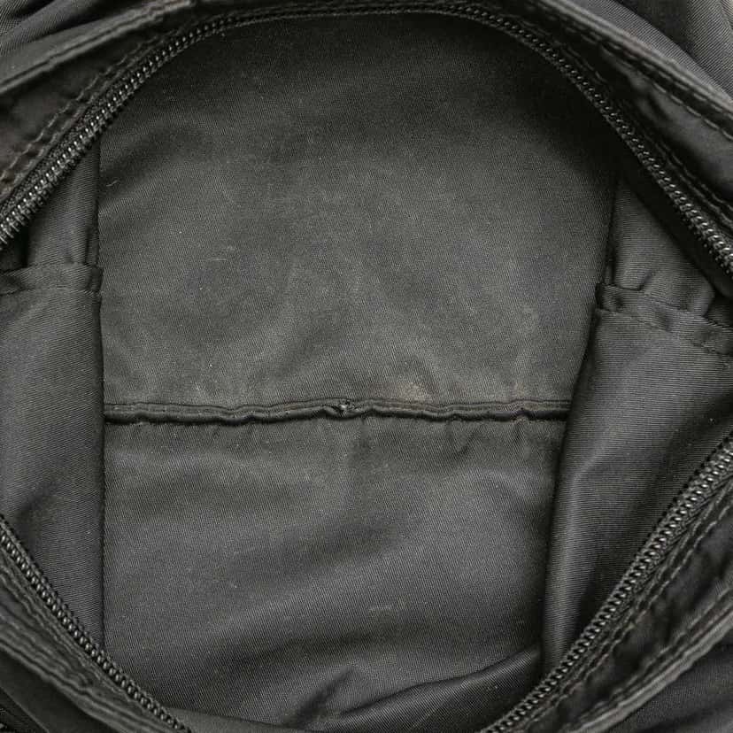 Prada Tessuto Zip Top Crossbody Black Good condition - Model View