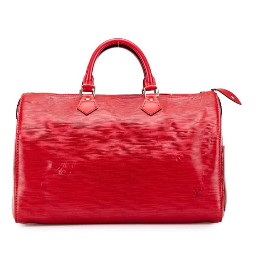 Louis Vuitton Epi Speedy 40 Red Leather Good condition - Front View