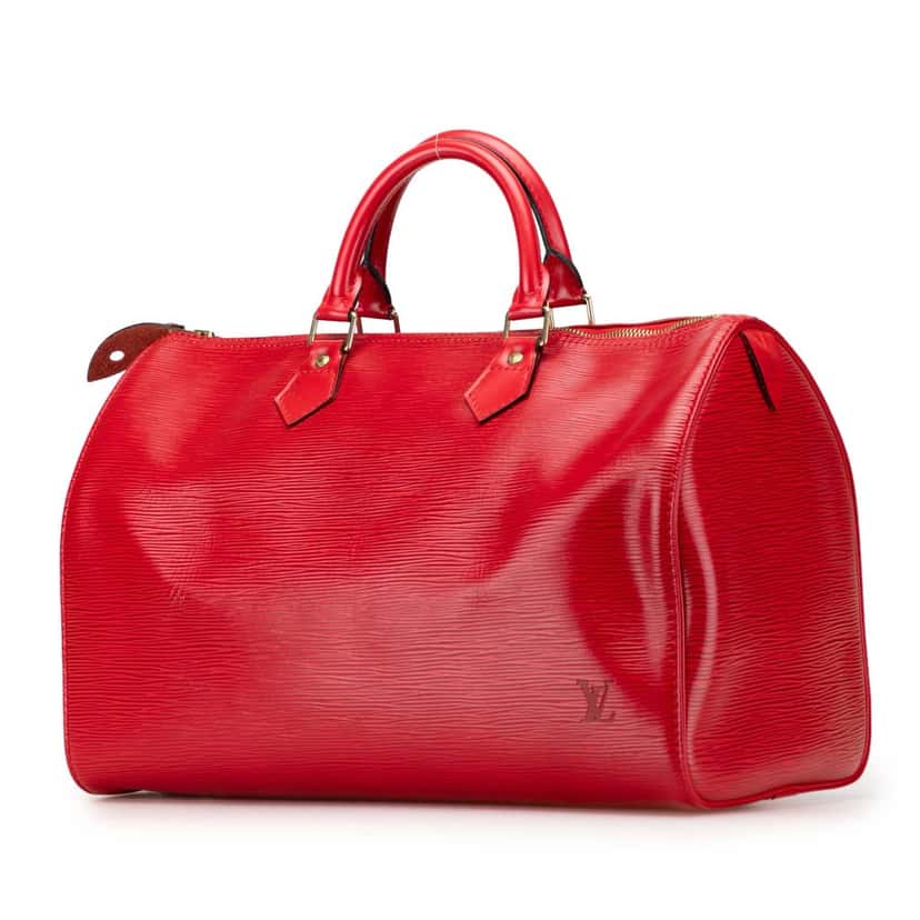 Louis Vuitton Epi Speedy 40 Red Leather Good condition - Back View