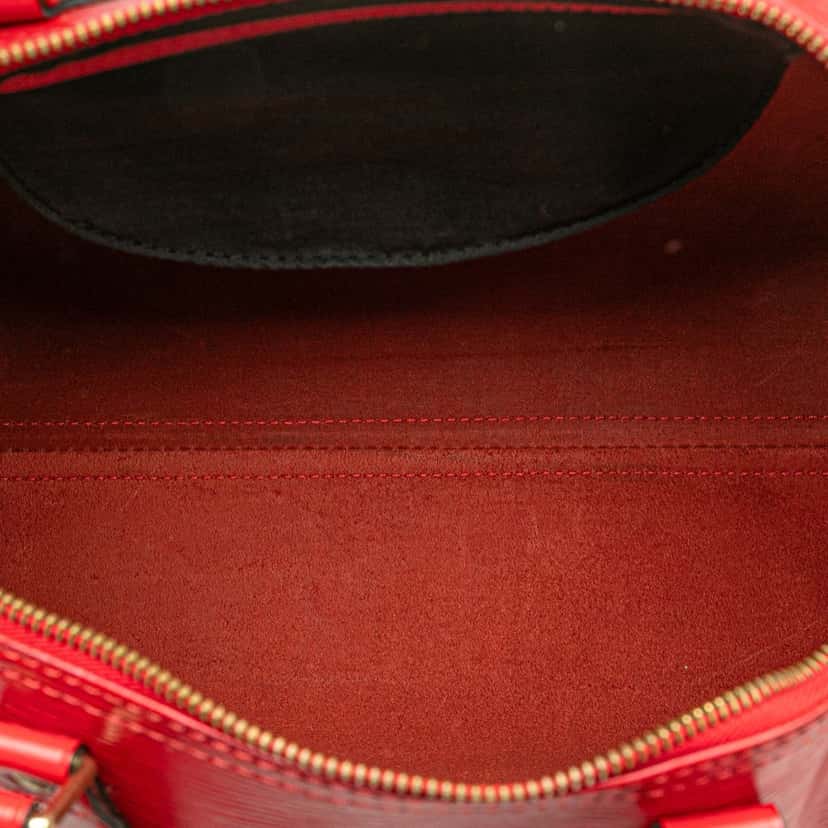 Louis Vuitton Epi Speedy 40 Red Leather Good condition - Model View