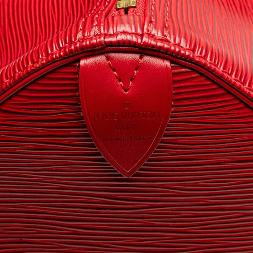 Louis Vuitton Epi Speedy 40 Red Leather Good condition - Box View