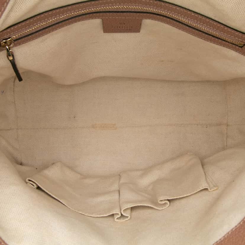 Gucci Medium GG Canvas Bree Satchel Brown Canvas Good condition - Model View