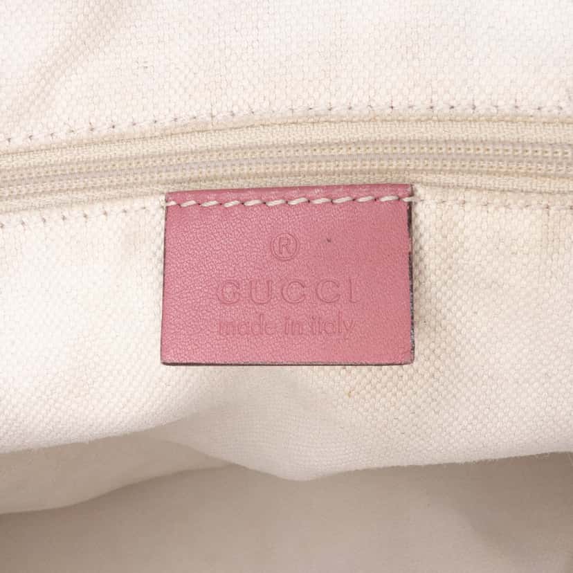 Gucci Microguccissima Sukey Satchel Pink Leather Good condition - Box View